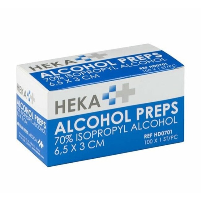 HEKA Alcohol doekjes - 100 stuks