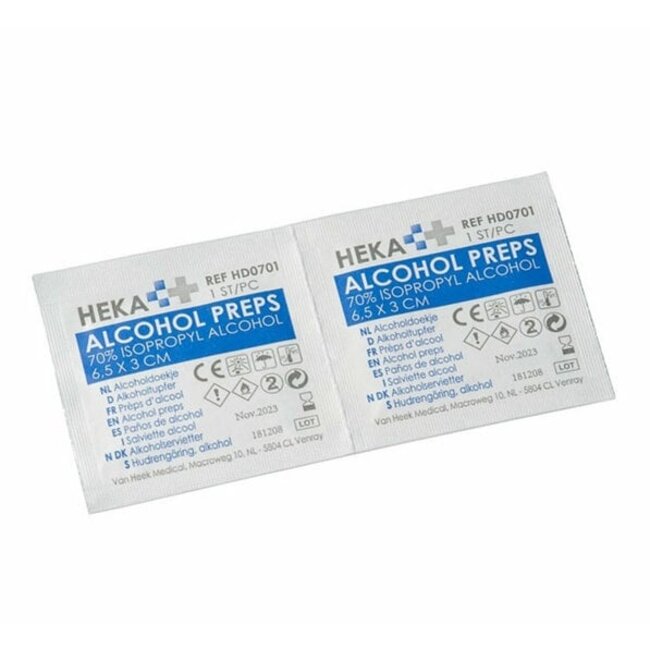 HEKA Alcohol doekjes - 100 stuks
