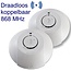 Fito Fito optische rookmelder draadloos koppelbaar 230V incl. 9V Lithium