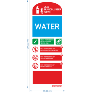 Pictogram gebruiksaanwijzing Water (zelfklevend)
