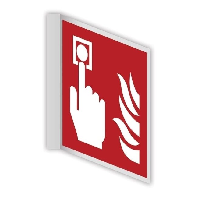Brandmelder haaks bord