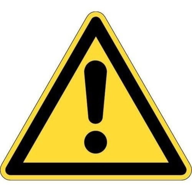 Waarschuwingssticker Waarschuwing, op rol