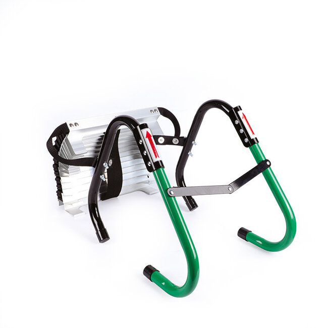 Vluchtladder 7 meter solide met snelle uitrol