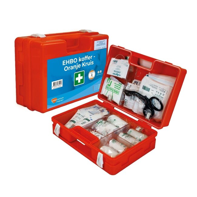 ARBO centrum 8-pack EHBO Koffer Oranje Kruis