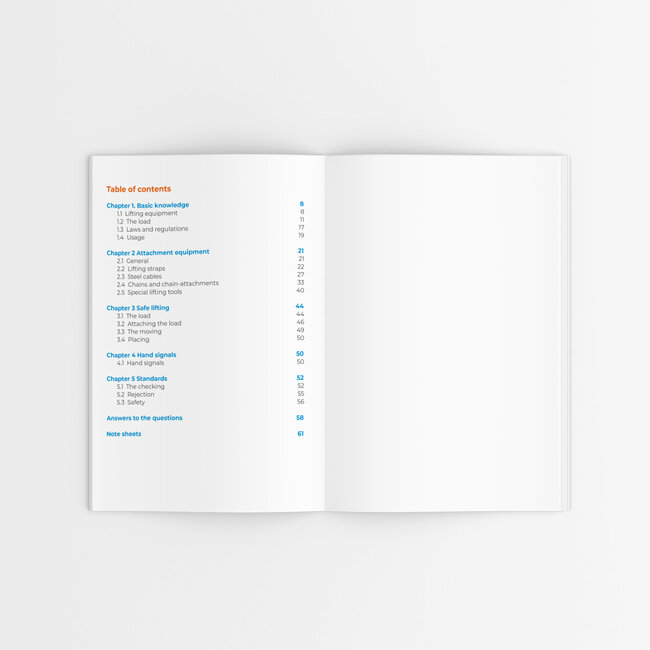 ARBO centrum Veilig hijsen cursusboek Engels