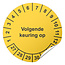 Keuringssticker Volgende keuring op