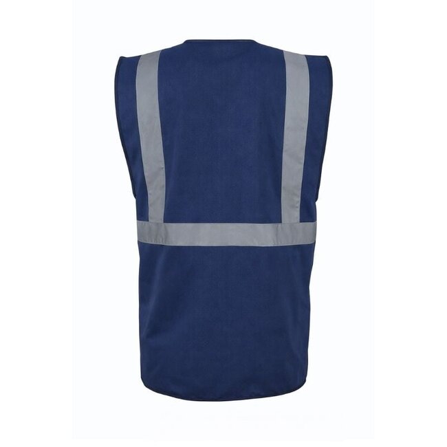 Veiligheidshesje met rits navy
