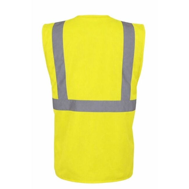 Veiligheidshesje met rits geel