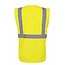 Veiligheidshesje met rits geel
