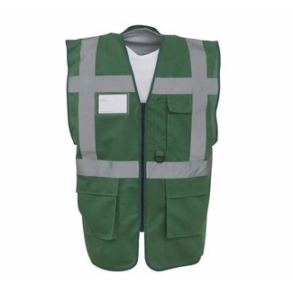 Veiligheidshesje met rits groen