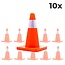 Safenorm 10-pack Verkeerskegel 45cm oranje - soepel