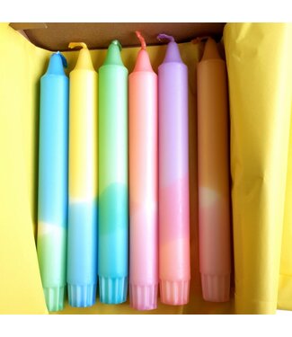 Dip Dye kaarsen geschenkverpakking