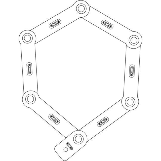 Abus Bordo  combo™ 6100/90 zwart