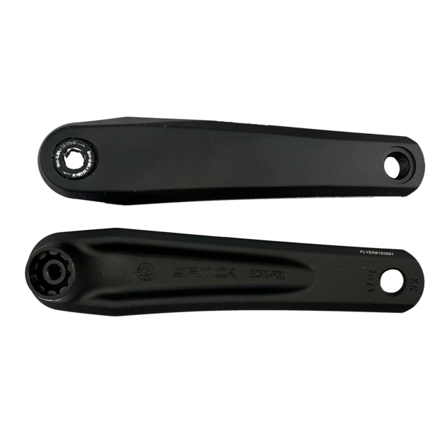FLYER Crank Set Samox EC40 schwarz 170 mm ISIS