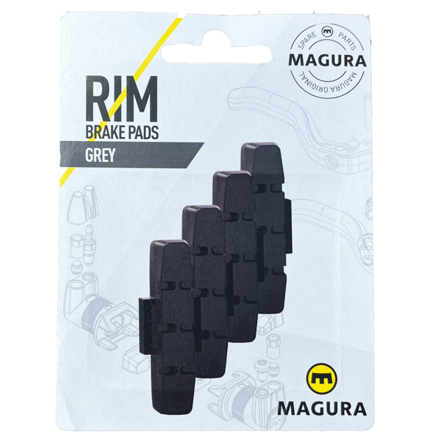 Magura Remblokje Grijs, voor alle ongecoate aluminium velgen (4 St.)