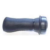 Gazelle Handvat Links breed met bel.  aero leder 100 mm v2