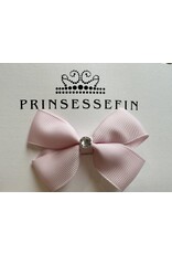 prinsessefin haarclip strik benedicte lichtroze met swarovski