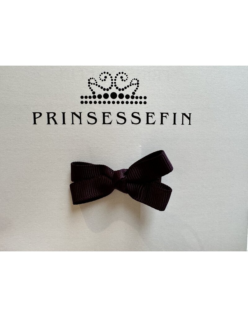 prinsessefin haarclip strik  Martha bordeaux (klein)