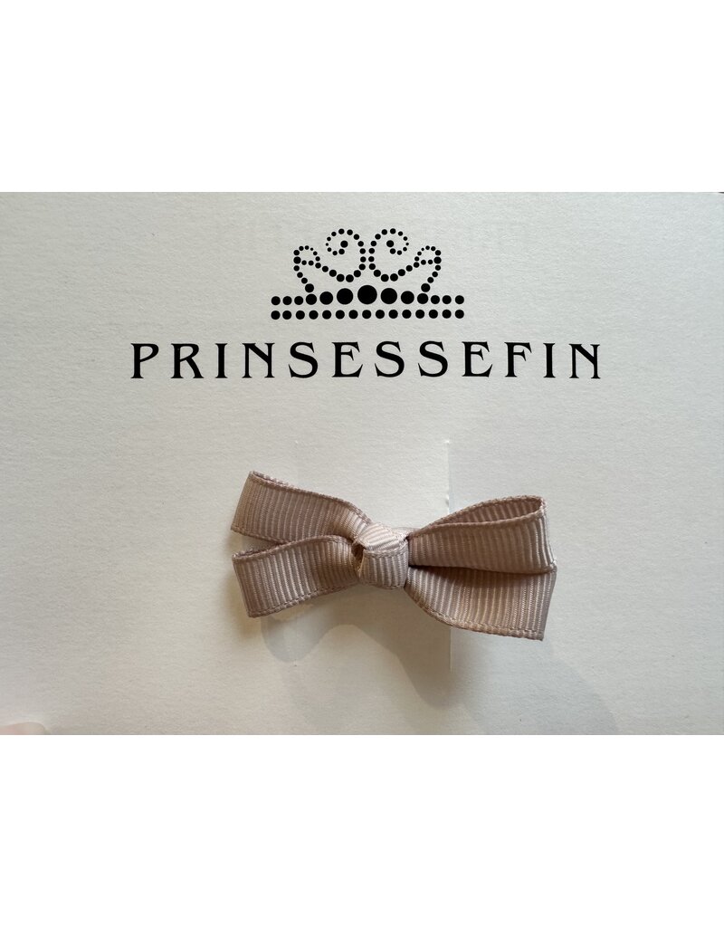 prinsessefin haarclip strik Martha taupe