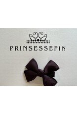 prinsessefin haarclip strik  Louisa bordeaux