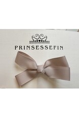 prinsessefin Haarclip strik  Martha Taupe (Medium)