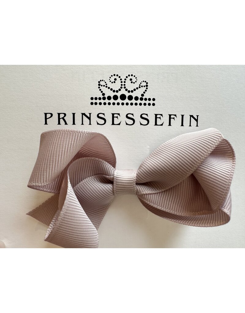 prinsessefin haarclip strik  Mary taupe