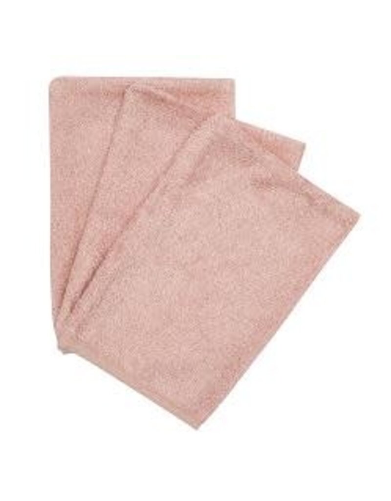 Timboo Timboo set van 3 washandjes MISTY ROSE