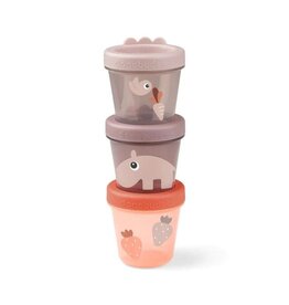 Done by Deer Done by Deer - Baby food container 3-pack Ozzo Powder