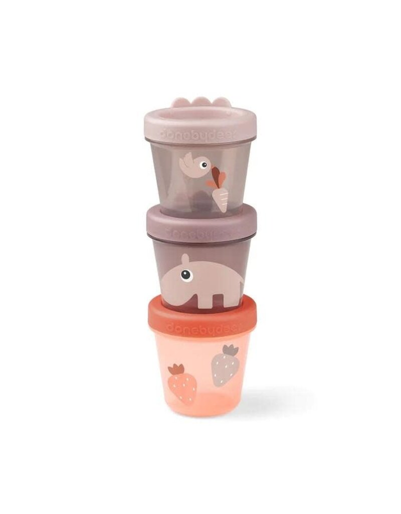 Done by Deer Done by Deer - Baby food container 3-pack Ozzo Powder