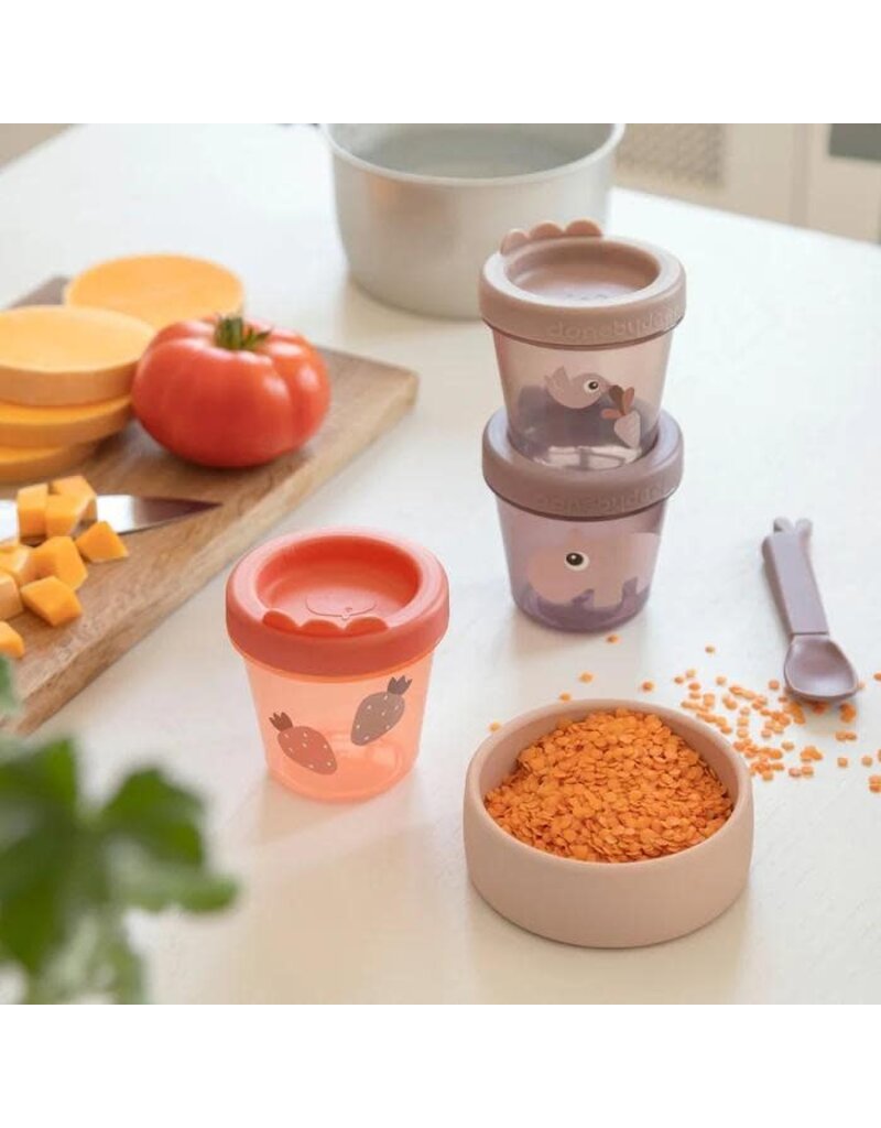 Done by Deer Done by Deer - Baby food container 3-pack Ozzo Powder