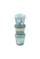 Done by Deer Done by Deer - Baby food container 3-pack Croco Green