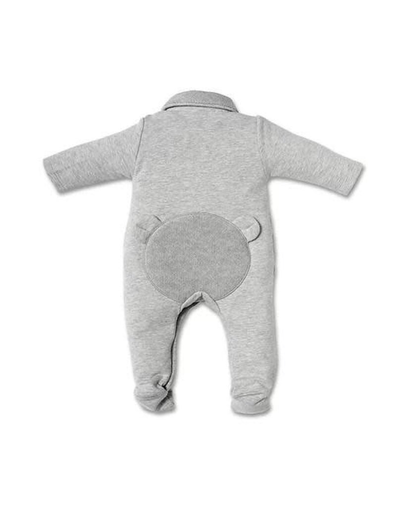 First rompersuit   FIRST TEDDY ESSENTIALS GREY Pearl Grey