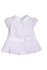 First First BO G polo dress striped white-pink