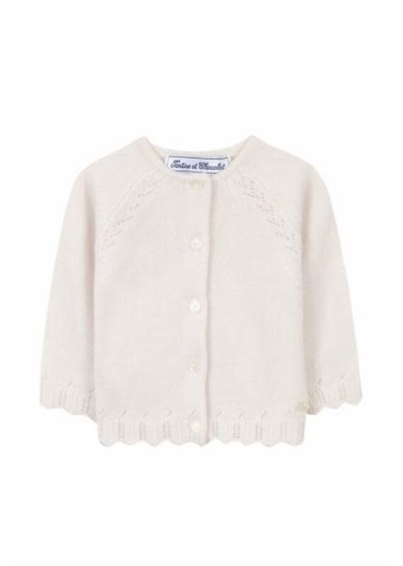 Tartine & Chocolat T&C cardigan nacre