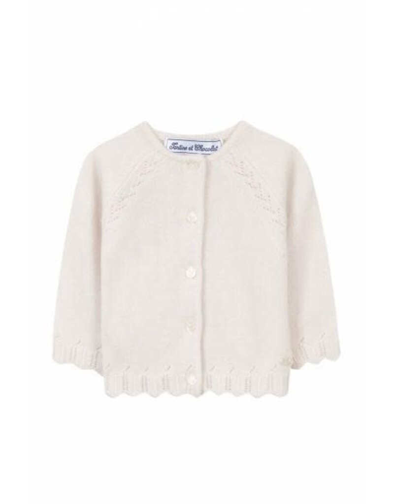 Tartine & Chocolat T&C cardigan nacre