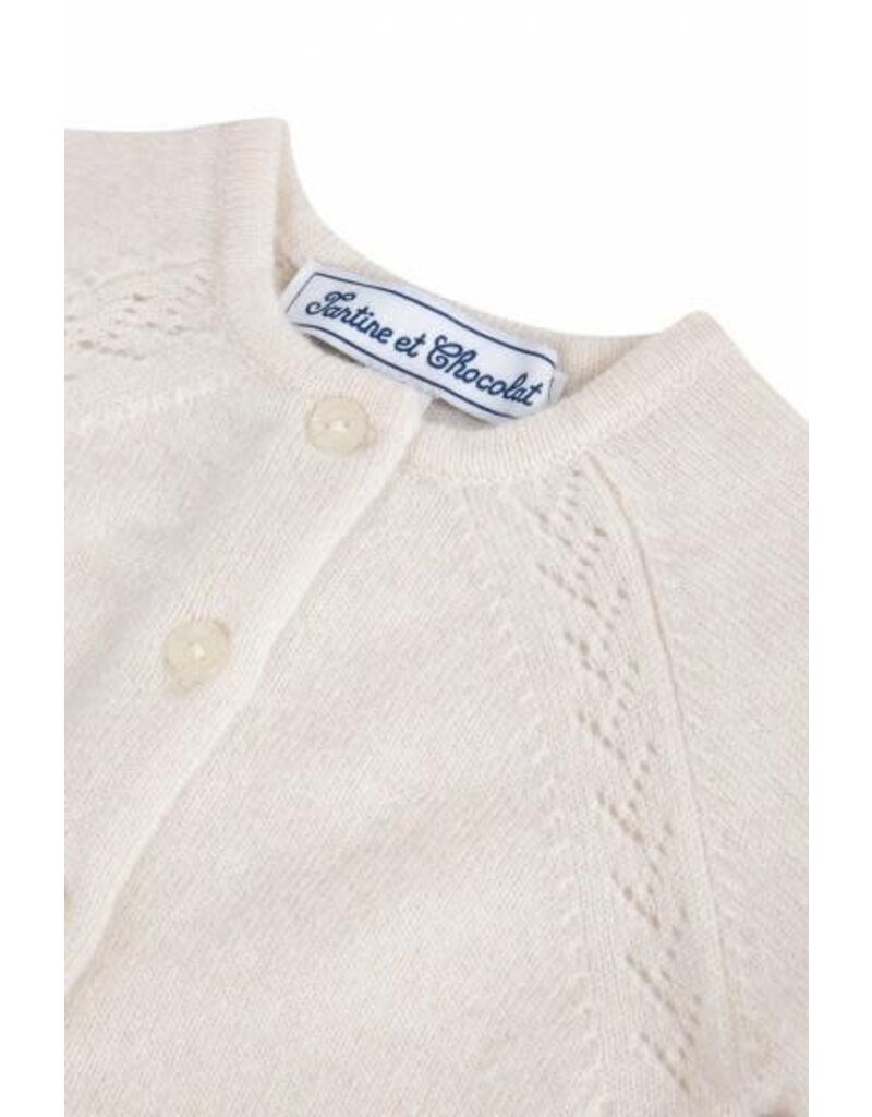 Tartine & Chocolat T&C cardigan nacre