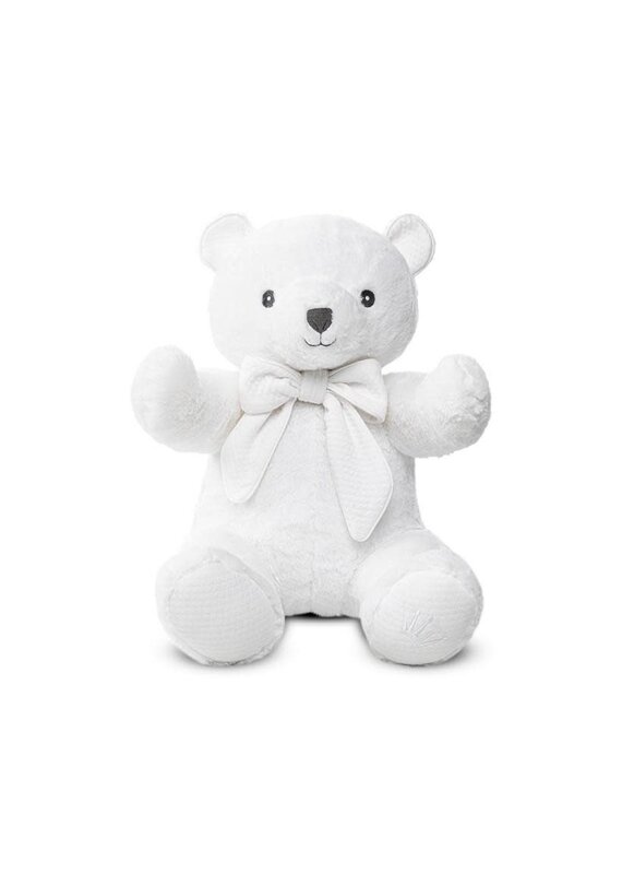 First First teddy bear  ZOE ETHNIC WHITE 40cm