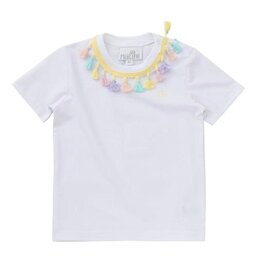 T-shirt Ruffle - White 1M