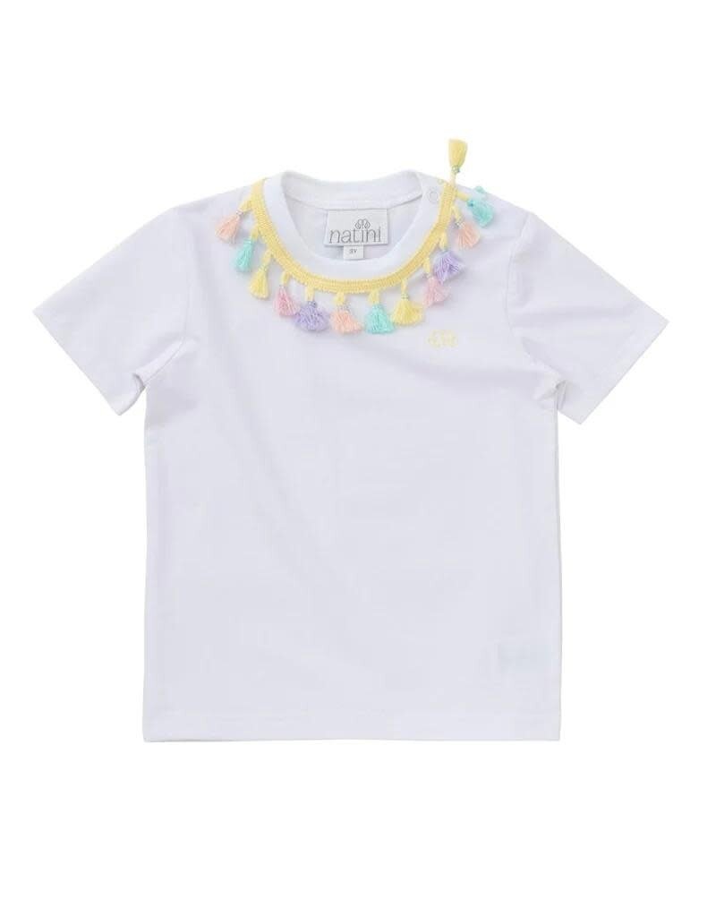 T-shirt Ruffle - White 1M