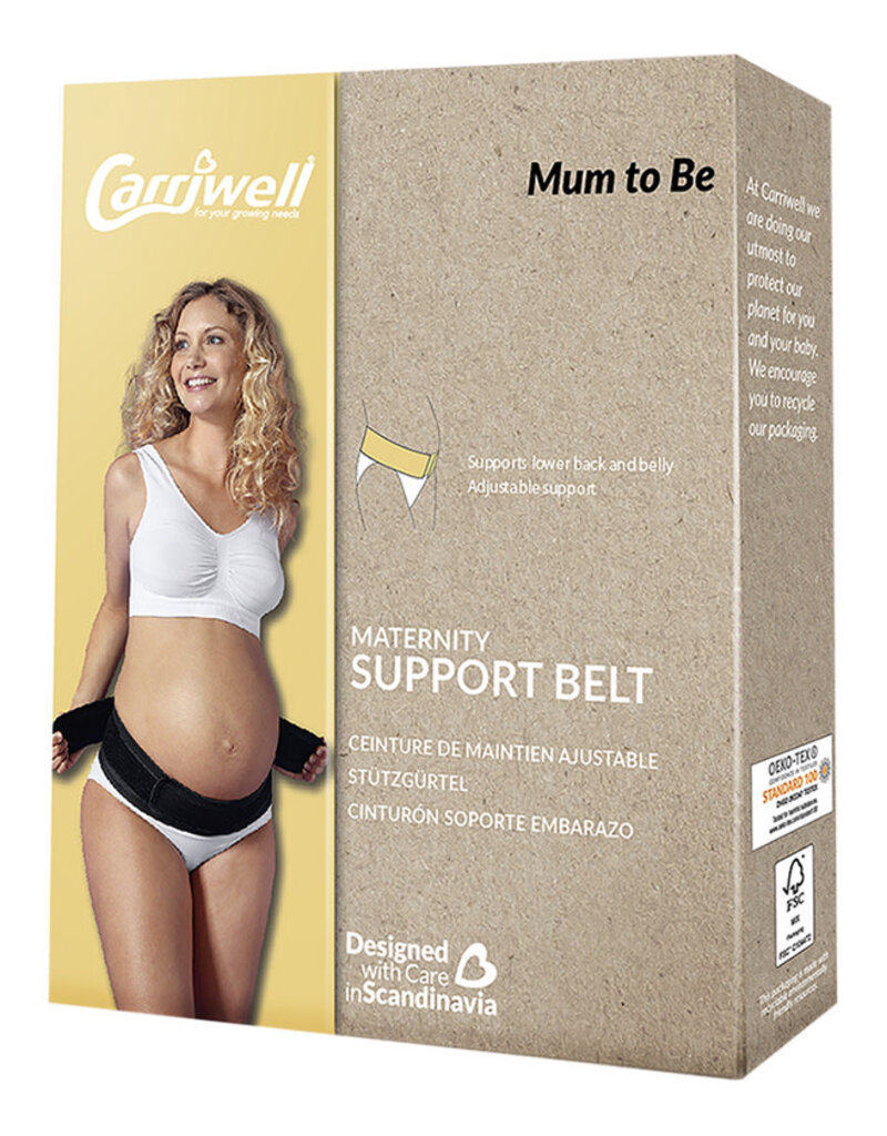 Maternity support belt - zwart - S/M