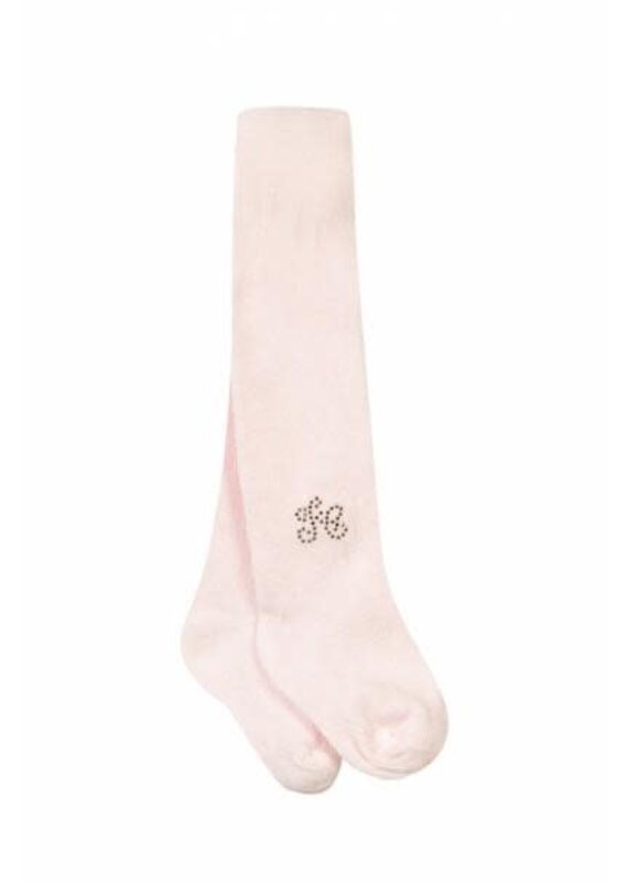 Tartine & Chocolat - kousenbroek licht roze met gouden opdruk