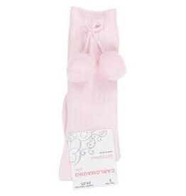 Kniekous met pompom T1 (20-21) Pale Pink