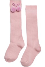Sokken oud roze  - pompom