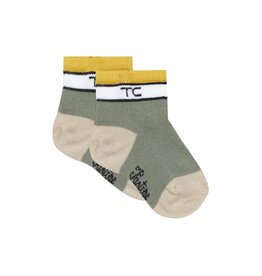 Tartine & Chocolat Tartine et Chocolat - sokje jongen - groen en okergeel