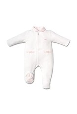 First rompersuit   ORSO PRETTY PINK White-Blush Pink