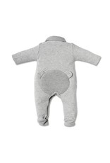 First First rompersuit   FIRST TEDDY ESSENTIALS GREY White-Grey