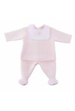 Théophile & Patachou Théophile bloes kraag gewafeld + broek