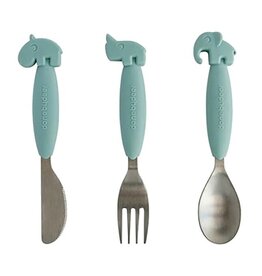 Done by Deer Done by Deer YummyPlus, Easy grip cutlery set, blue