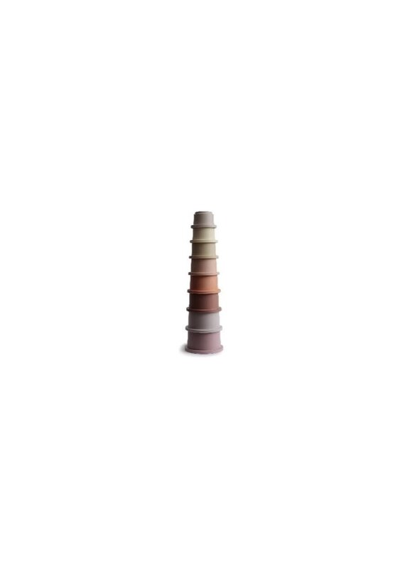 Mushie Mushie stacking cups - pastel