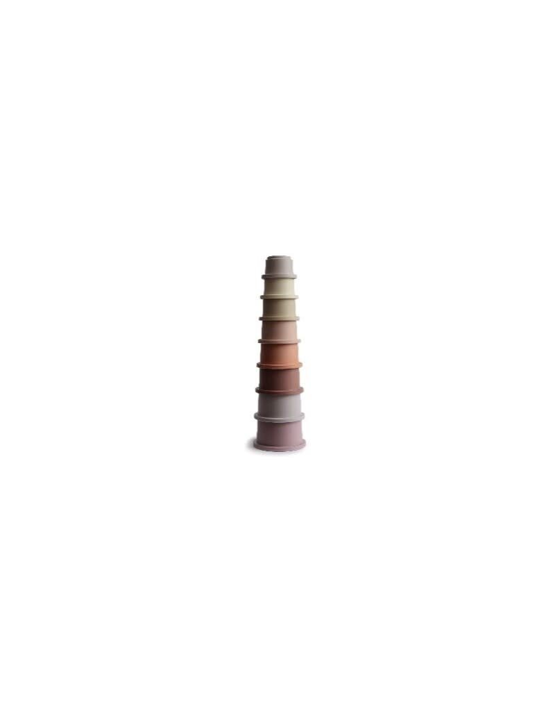 Mushie Mushie stacking cups - pastel